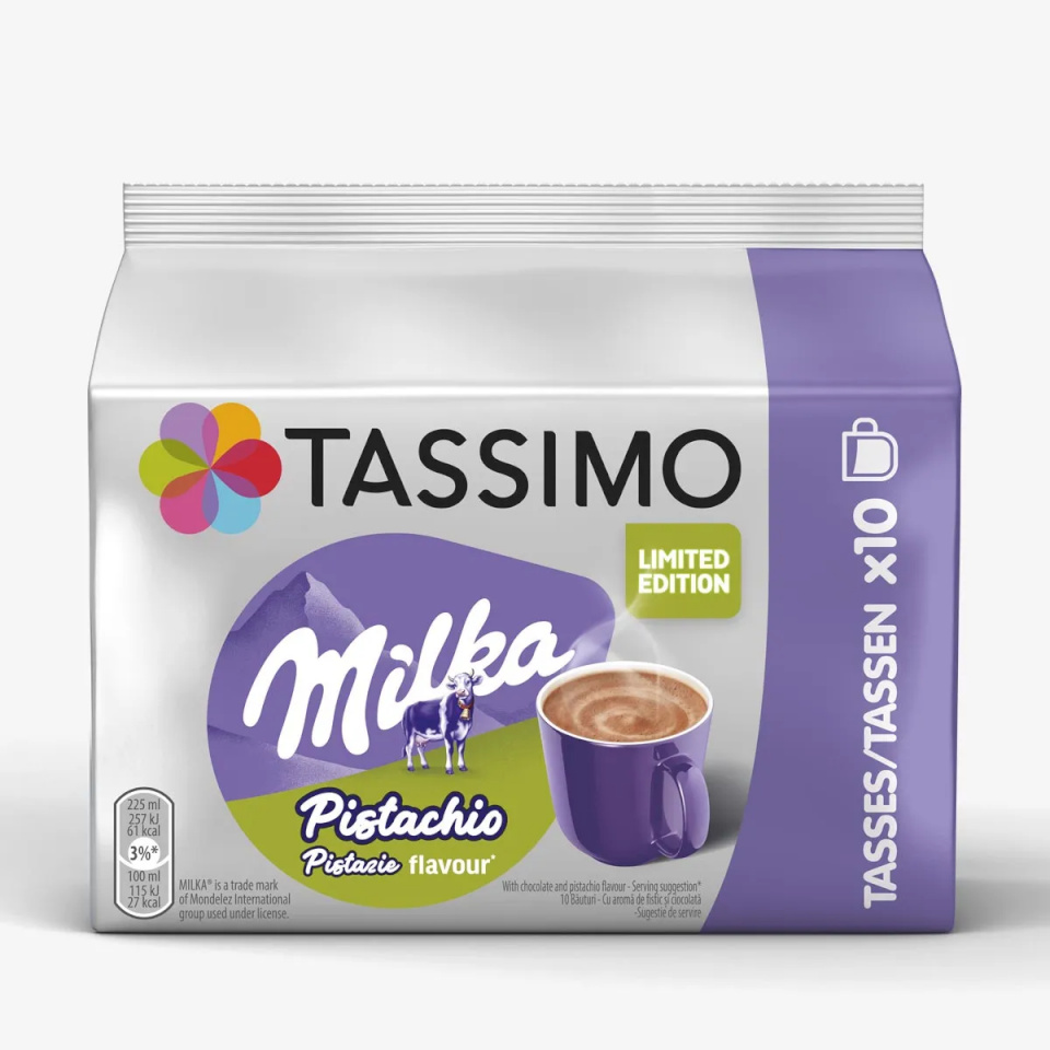 Tassimo kakaokapslid Milka Pistachio Choco, 10tk