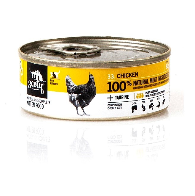 3coty kassitoit Chicken For Kittens, 80g