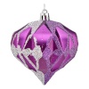 Krist+ Kuuseehted Teemant Ø 8 cm 6 Ühikut lilla Hõbedane Plastmass