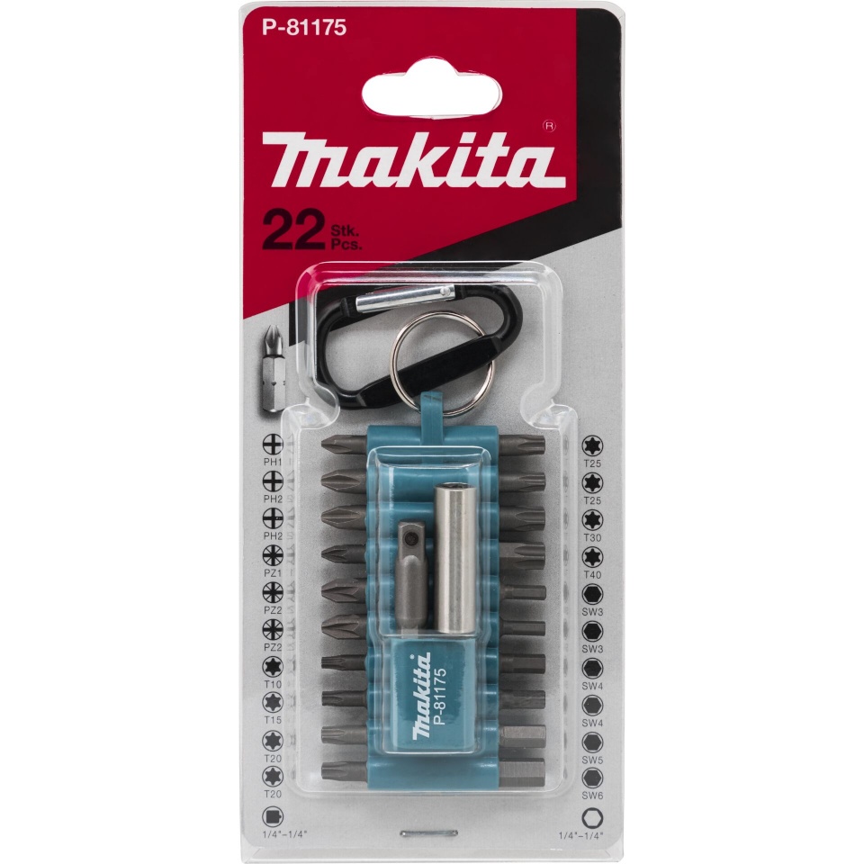 Makita kruvikeerajate komplekt P-81175 Bit-Box 22-osaline