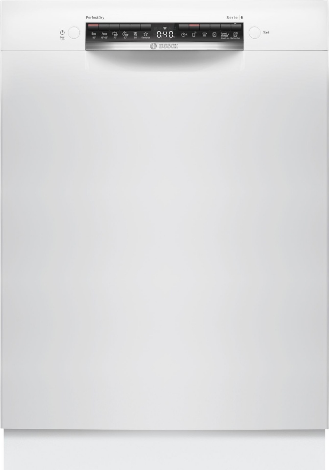 Bosch integreeritav nõudepesumasin SMU6ZCW10S Series 6 Dishwasher, valge