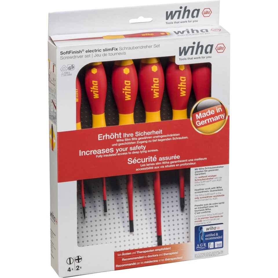 Wiha kruvikeeraja 3201K6 SoftFinish electric slimFix