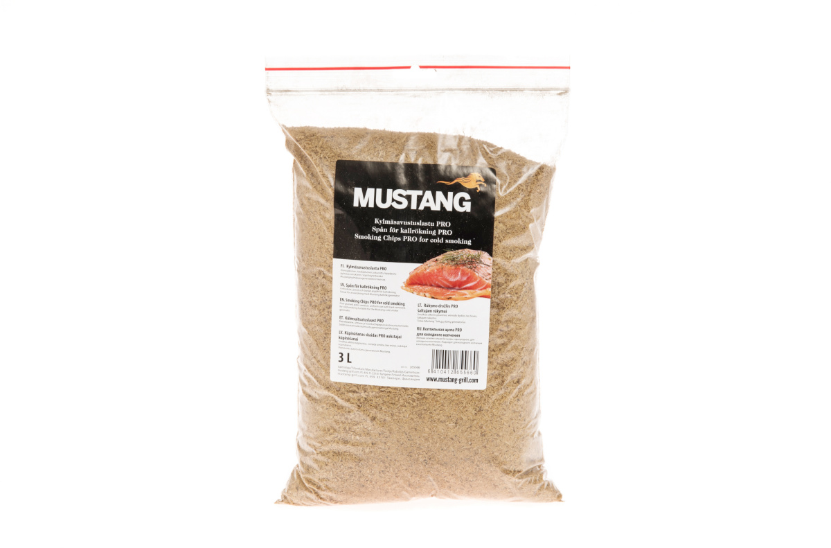 Mustang Pro külmsuitsupuru/laastud, 3 liitrit