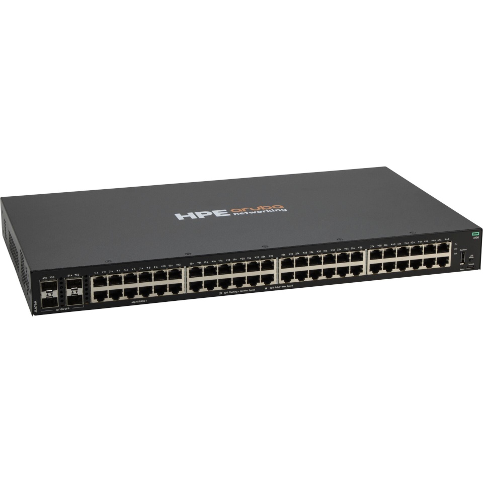 Hpe Networking switch HPE Aruba 6100 48G 4SFP+ Swicht managed