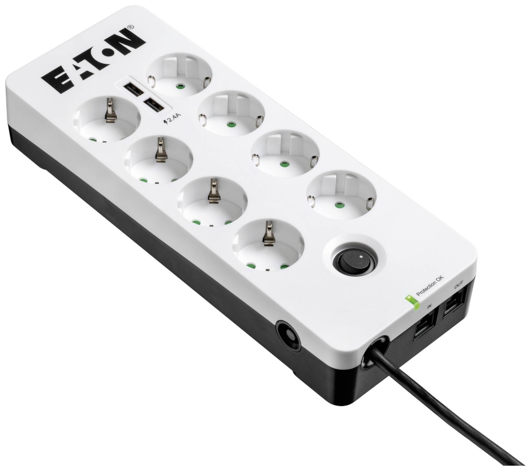 Eaton pikendusjuhe Power Quality Protection Box 8 Outputs, valge