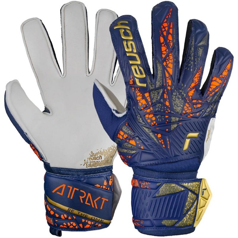 Reusch Attrakt Grip Jr 5472815 4410 väravavahi kindad 4,5