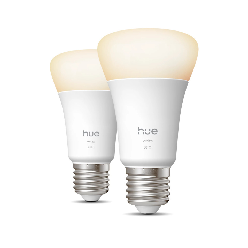 Philips nutipirn Hue Smart LED elektripirn W 810 A60 2P EU E27 7 W (Warm White) to Cool White Light (Bluetooth, Zigbee)