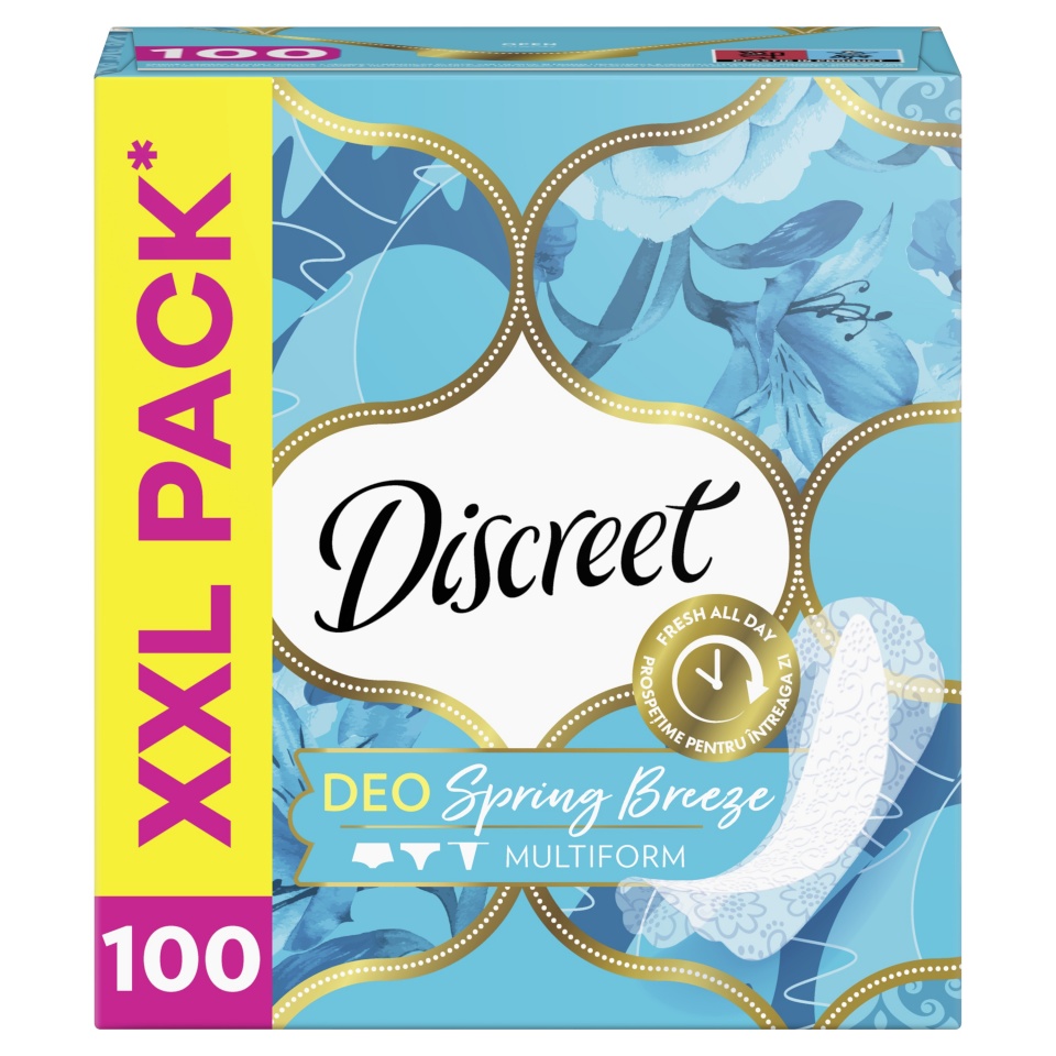 Discreet Breathable Multiform Spring Breeze Pesukaitsmed, 100 tk