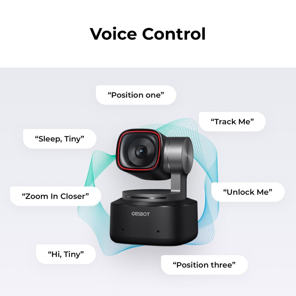 OBSBOT konverentsikaamera Tiny 3 4K PTZ Webcam