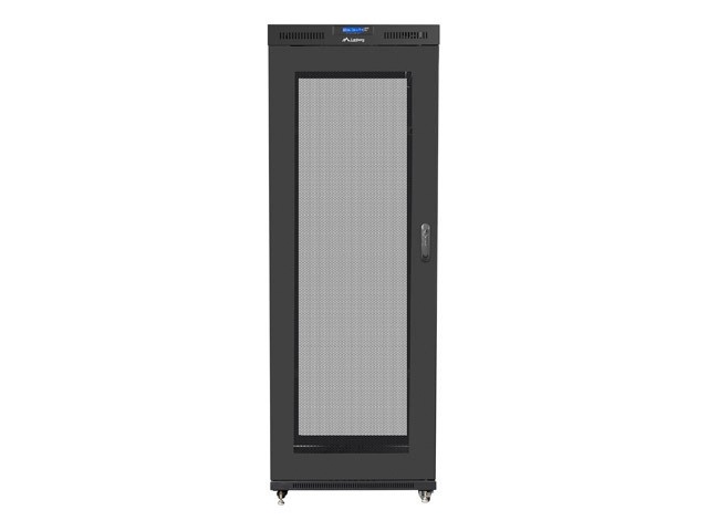 Lanberg serverikapp Installation Cabinet Rack 19 42U 800x1000 must, perforated Door LCD (Flat pack)