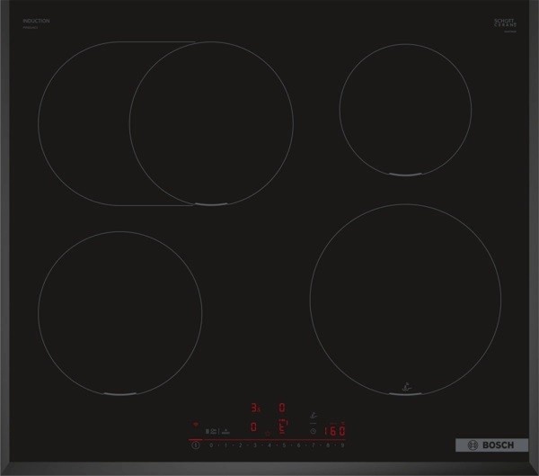 Bosch integreeritav induktsioon pliidiplaat PIF651HC1E Series 6 Induction Hob, 60cm, must