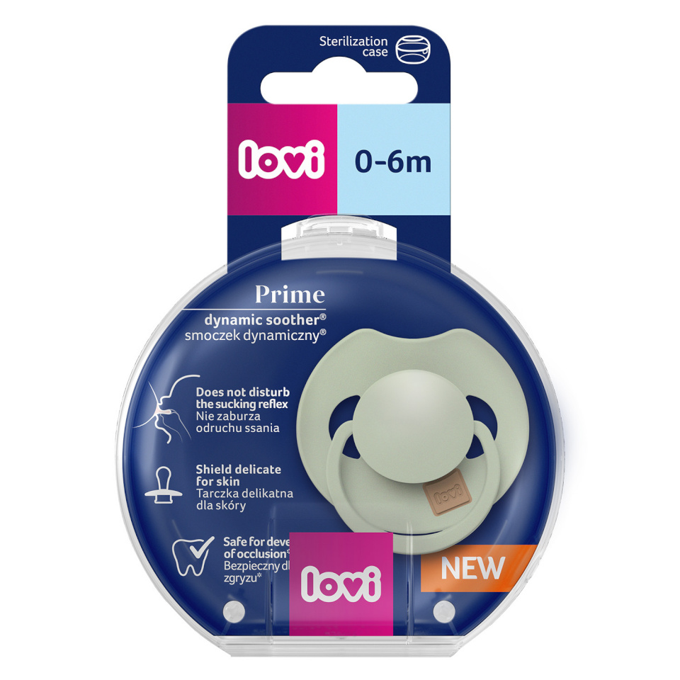 Canpol silikoonist dünaamiline lutt Prime, Pistachio, 0-6m, 1 tk., 34/412