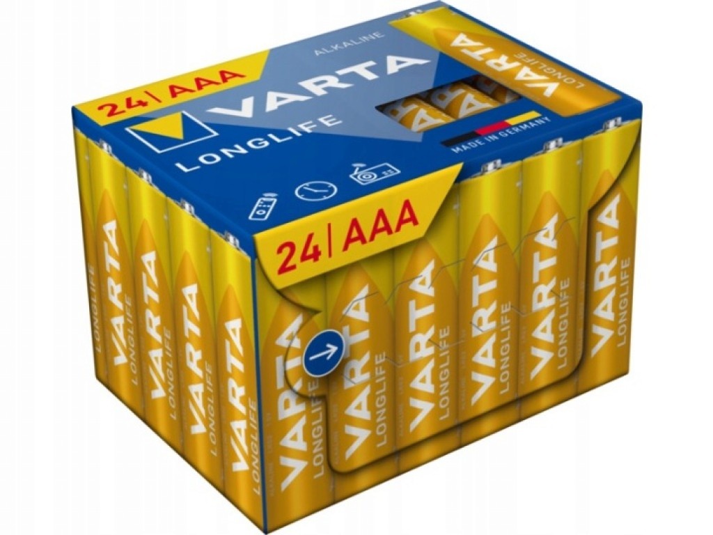 Varta patarei R3(AAA) Longlife Power 24tk. NEW