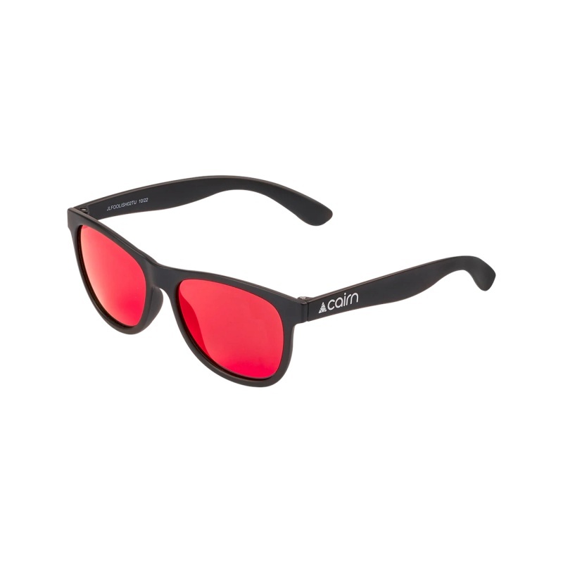 Cairn Laste päikeseprillid Foolish J, Matt Black Red, 6-10 a