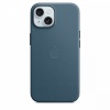 Apple kaitsekest FineWoven Case with MagSafe for iPhone 15 Pacific Blue, sinine
