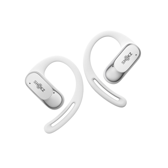 SHOKZ kõrvaklapid OpenFit Air, weiss Headset Wireless Ear-hook Calls/Music/Sport/Everyday Bluetooth valge