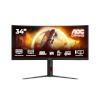 AOC monitor 86,4cm (34") CU34G4 21:09 HDMI+DP must/punane