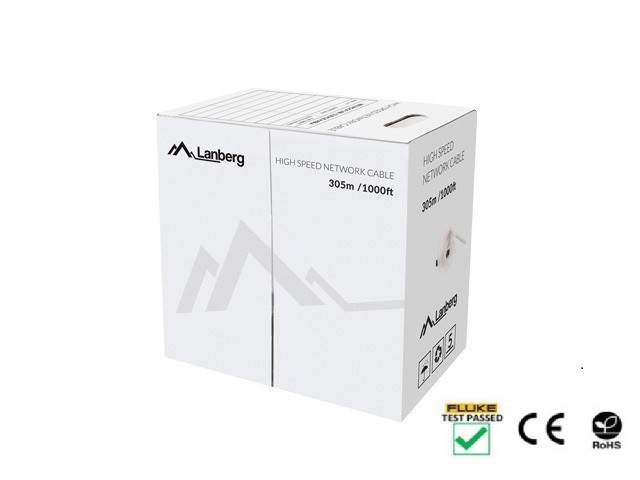 Lanberg võrgukaabel UTP Cat.5e wire CU LCU5-12CU-0305-G roheline