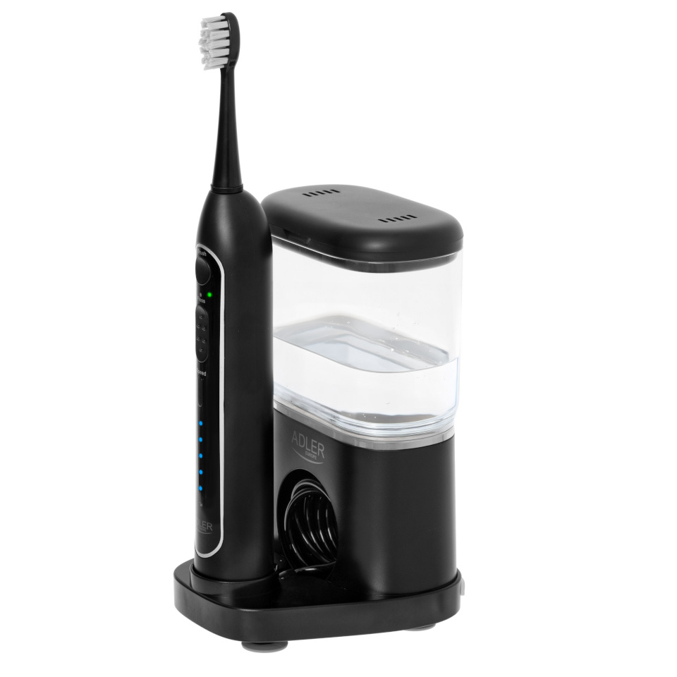 Adler elektriline hambahari AD 2180b 2-in-1 Water Flossing Sonic Brush, must