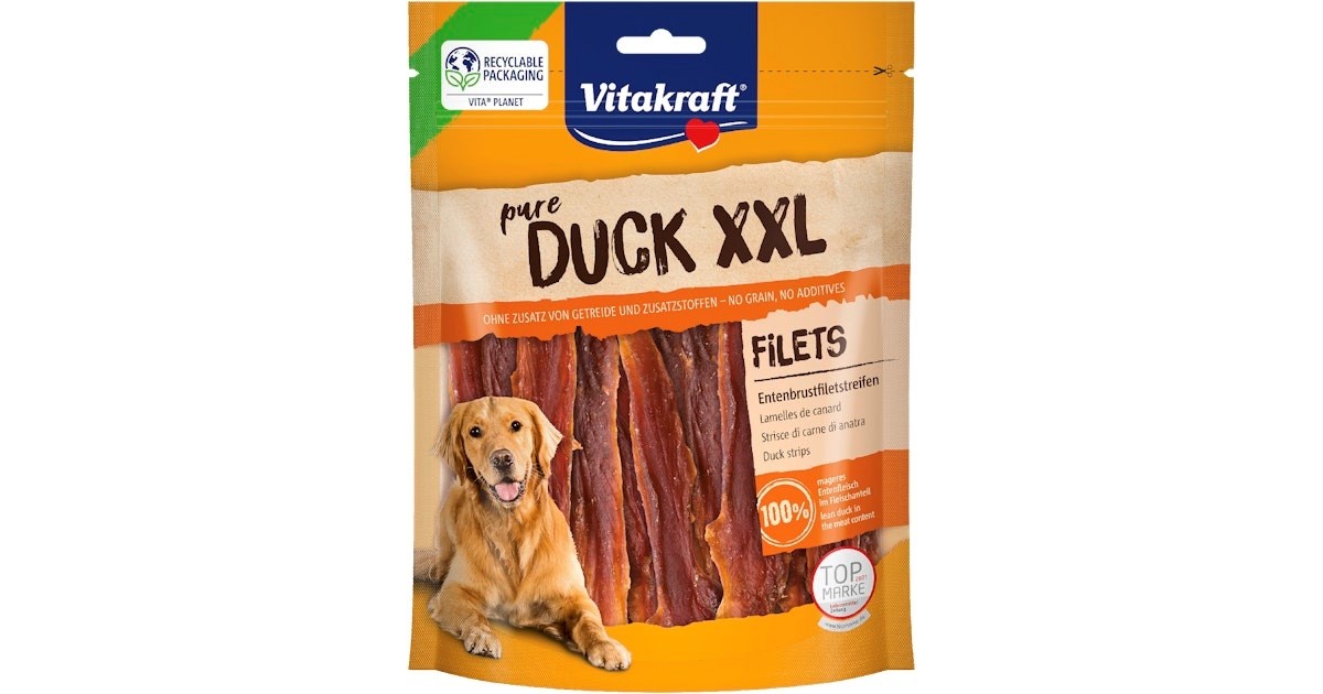 Vitakraft maius koerale Duck Fillets XXL, 250g