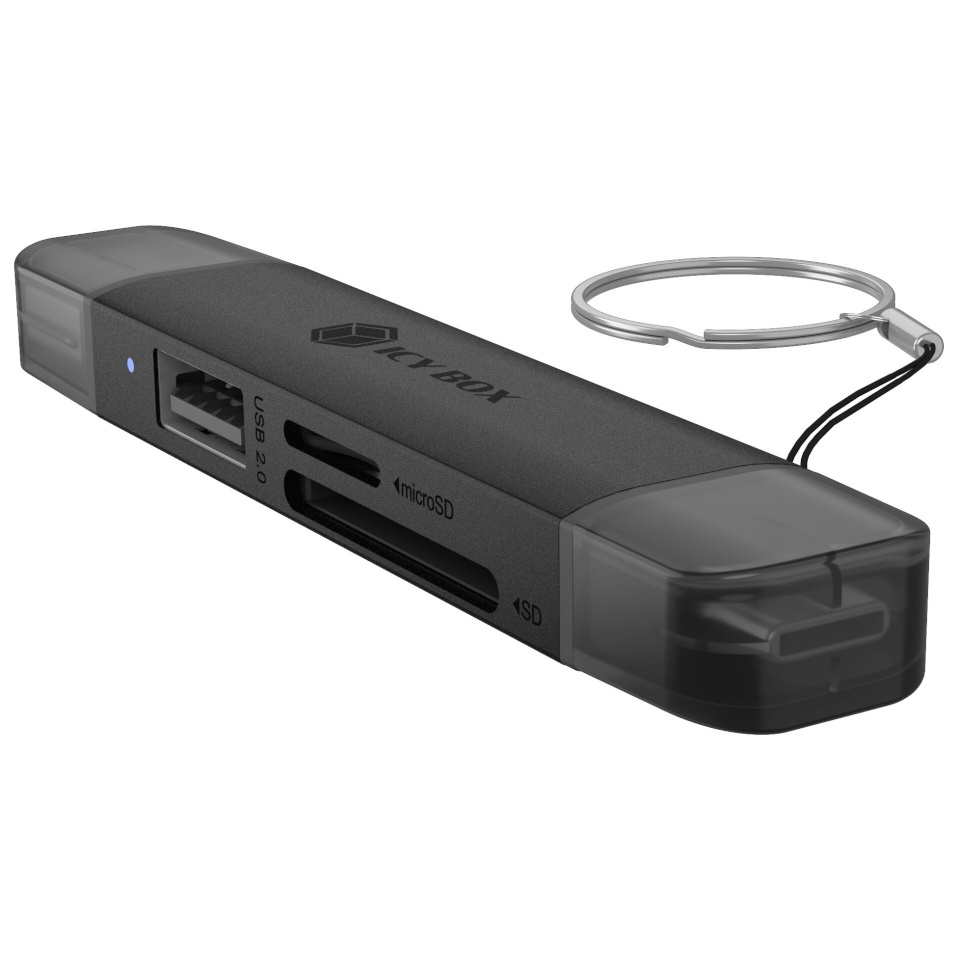 ICY BOX IB-CR203-CU3 3-in-1 USB 3.2 Gen 1 kaardilugeja