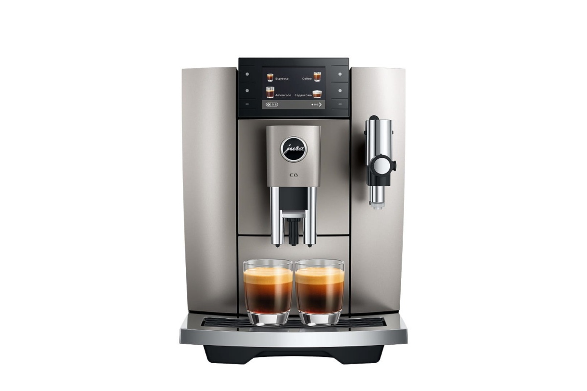 Jura espressomasin E8 Midnight Silver (ED) Fully-Auto Espresso Machine, hõbedane