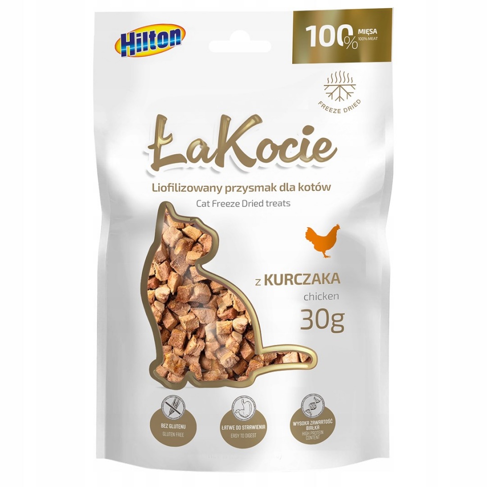 Hilton maius kassile ŁaKocie Freeze Dried Chicken, 30g