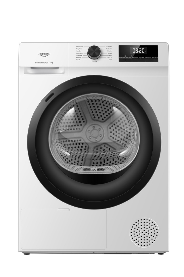 Upo kuivati K2U8DC Dryer, 8kg, valge