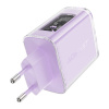 Acefast seinalaadija A45, 2x USB-C, 1xUSB-A, 65W PD violet