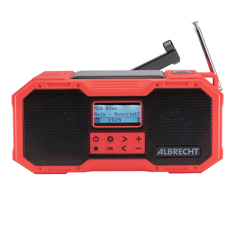 Albrecht raadio DR 112 DAB+ Outdoor- Crank Radio
