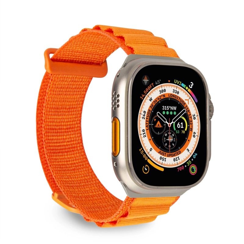 Puro Extreme Nylon Strap for Apple Watch 42mm/44mm/45mm/49mm - Orange