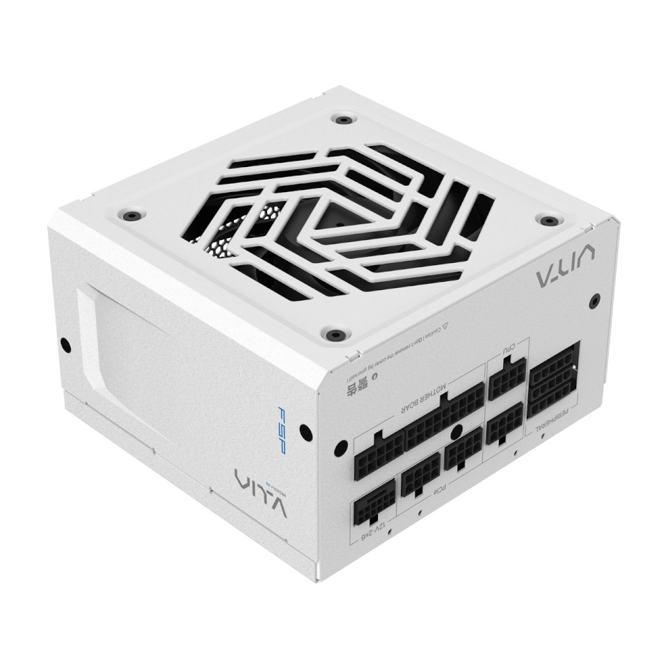 Fortron toiteplokk VITA GM 1000W valge (valge, 1x 12-Pin High Power GPU, 4x PCIe, Kabelmanagement, 1000 Watt)