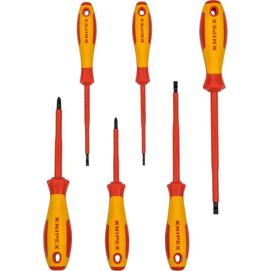 Knipex kruvikeerajate komplekt Screwdriver Set, punane/kollane
