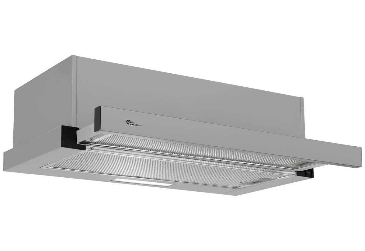 Thermex integreeritud õhupuhasti York IV, oma mootoriga, 60 cm hall/roostevaba teras