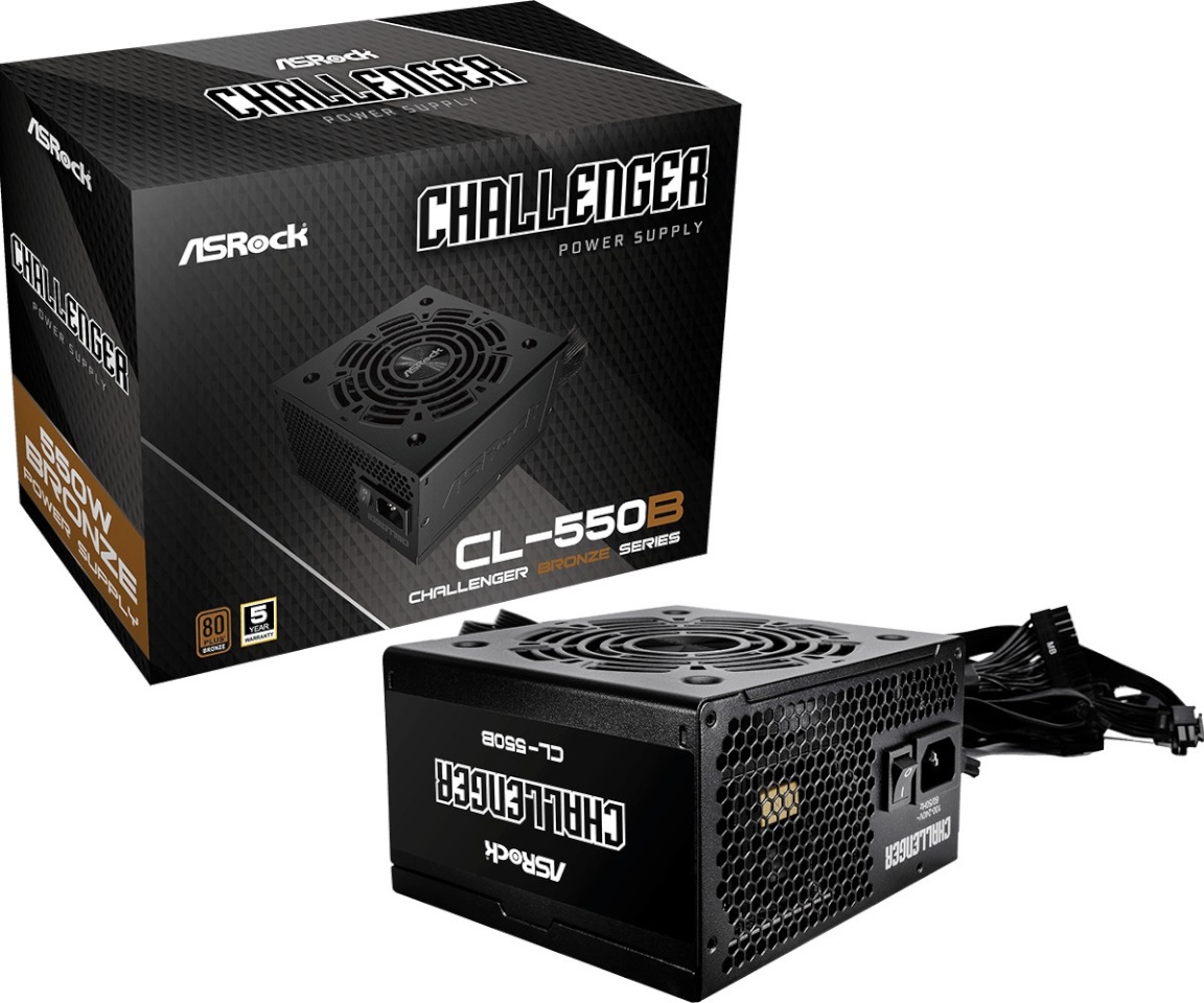 ASRock toiteplokk Power supply CL-550B 550W 80PLUS BRONZE