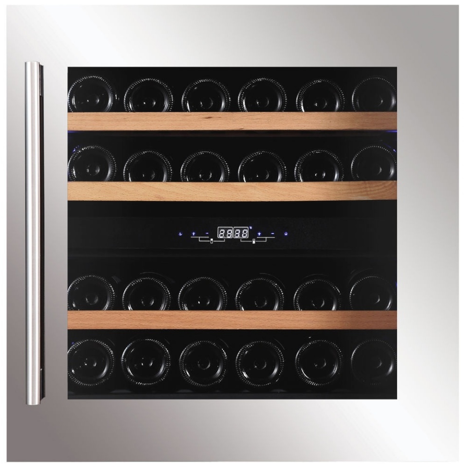 Dunavox integreeritav veinikülmik DAVS25.63DSS Integrated Wine Refrigerator, roostevaba teras