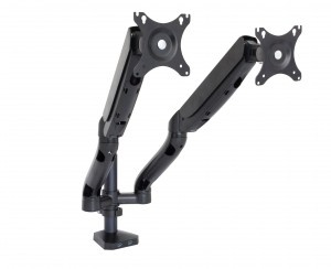 ART Desk holder for 2 LED/LCD monitors 10-32" L-18GD 9KG 2xUSB3.0