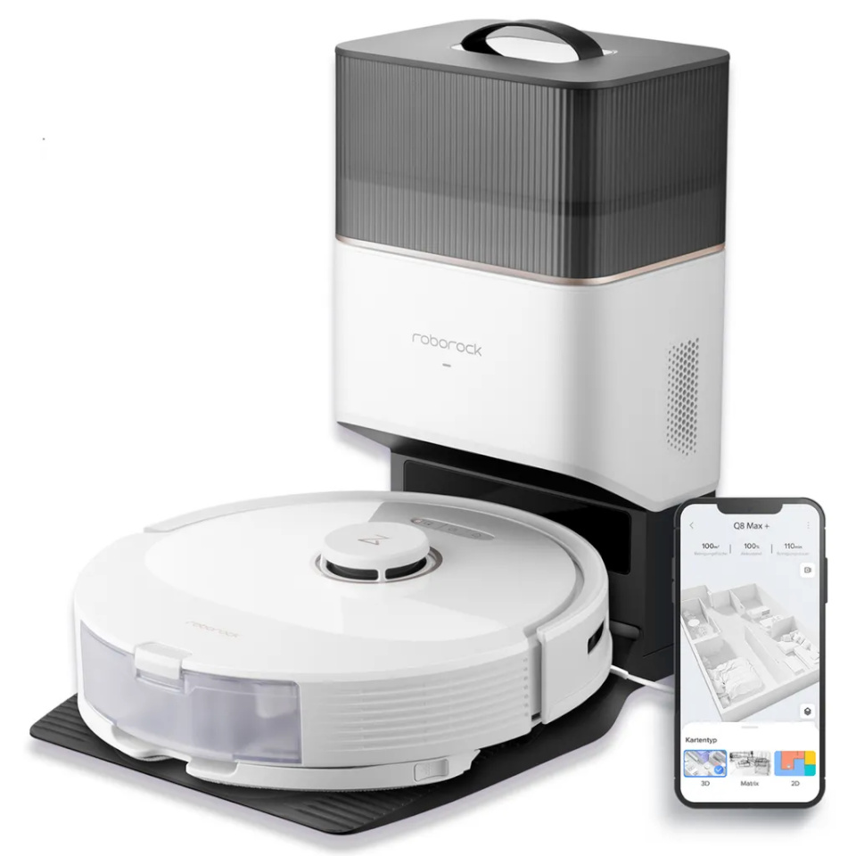 Roborock robottolmuimeja Q8 Max+ Robot Vacuum Cleaner, valge