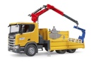 BRUDER BR-03551 mänguauto Scania Super 560R Truck with crane and pallets