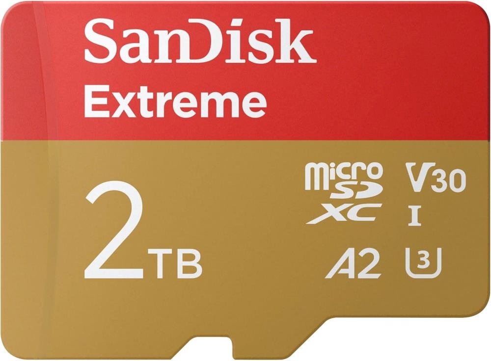 Sandisk mälukaart microSDXC 2TB Extreme A2 C10 V30 UHS-I U3