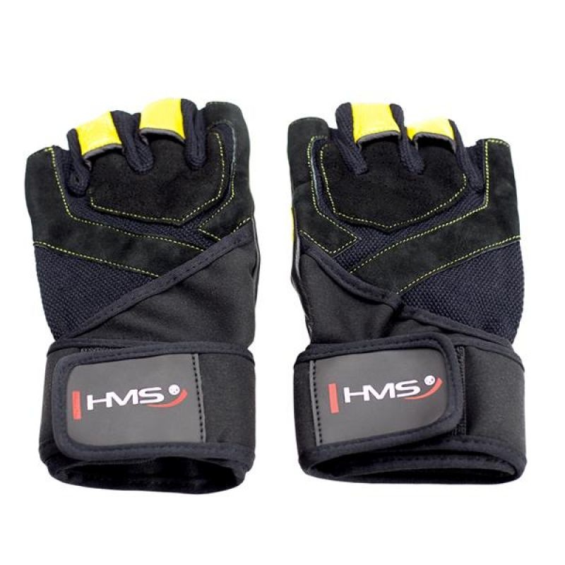 Black/kollane HMS RST01 rS Gym Gloves