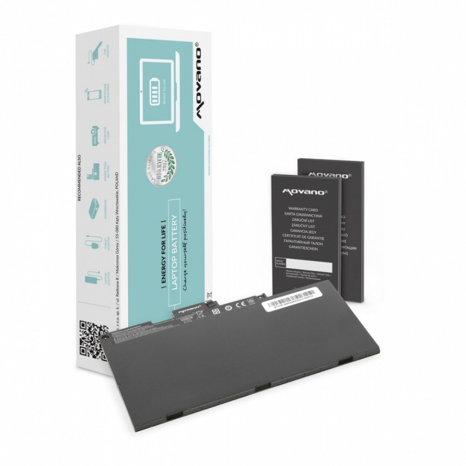 Movano sülearvuti aku CS03 CS03XL for HP EliteBook 755 840 850 G3 - 4100 mAh (47 Wh)