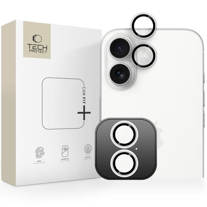 OSŁONA APARATU Tech-Protect CAMRING FIT+ iPhone 16 / 16 PLUS / 17 CLEAR