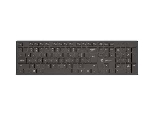 Natec klaviatuur Keyboard Herring Wireless US 2.4GHZ Slim