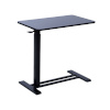 H4Y töölaud ERGO ühe jalaga 70x40xH66-106cm, manuaalne, must
