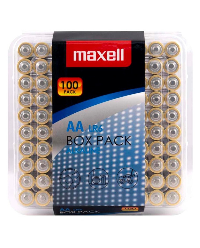 Maxell patarei Alkaline battery AA LR6 100tk (10x10tk)