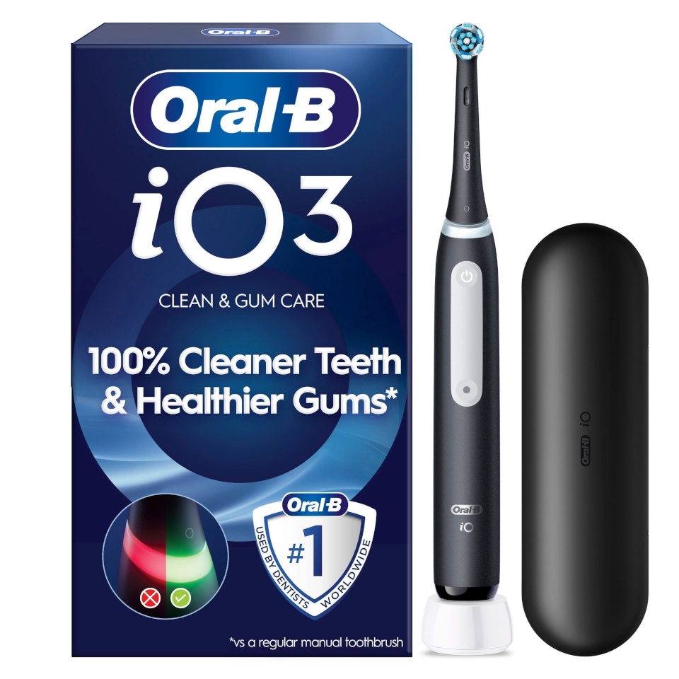 Braun elektriline hambahari Oral-B iO3, must + reisikott
