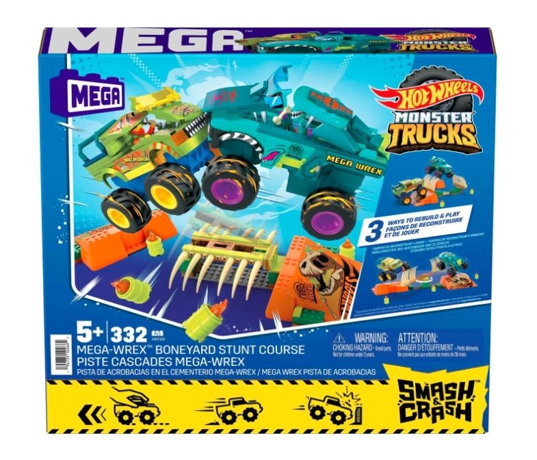 Mega Bloks konstruktor Hot Wheels Mega-Wrex Boneyard Stunt Course 