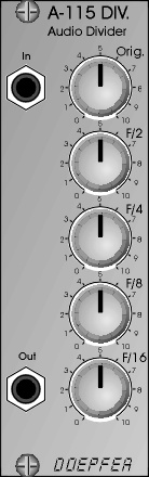 Doepfer A-115 helijagaja Euroracki moodul