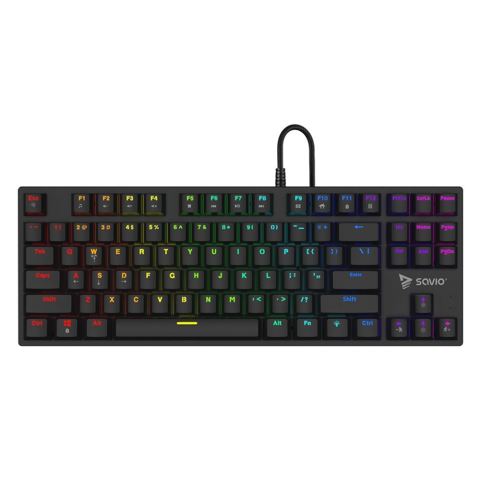 Savio klaviatuur Keyboard Tempest X2 Outemu sinine, SAVIO